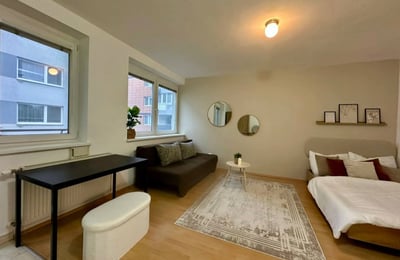 Rent of a furnished 1-room apartment, 37 m², Bratislava-Petržalka, Slovakia